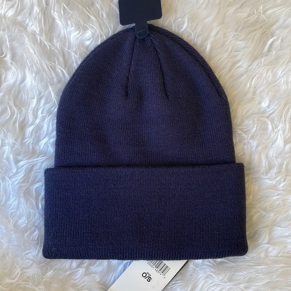 Brand New Polo Ralph Lauren Navy Blue Knit Cuff Beanie Hat Embroidered Big Pony - Picture 6 of 9